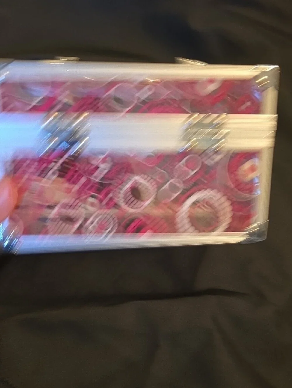 Pink Patterned Cosmetic Storage Case